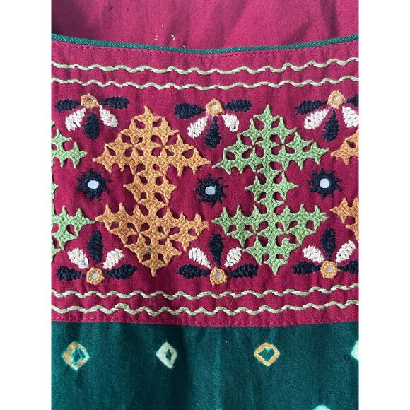 Unique Embroidery Muslin Dress Kurti Large 36 - Picture 4 of 8